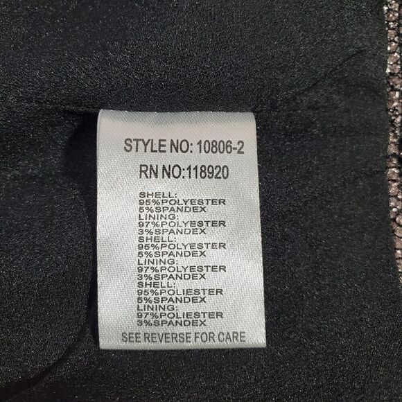 Lucy Paris Moto Jacket Bronze Metallic Size Small - Picture 8 of 11